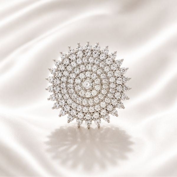 Solar Grace Silver Ring
