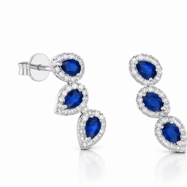 Ocean Glow Silver Studs